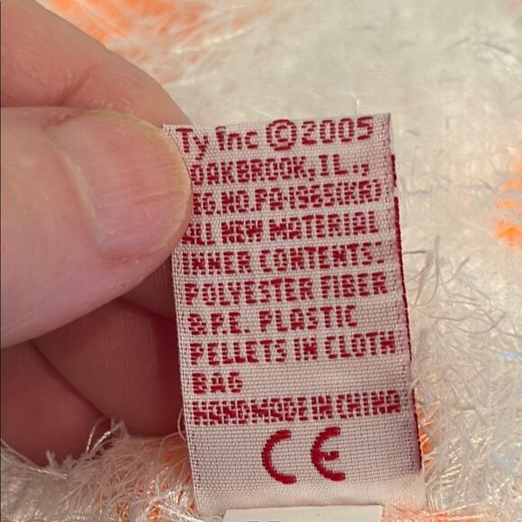 Ty Beanie Baby SCREAMERS  (Punkies 2005) The Ghost, Swing Tag, & RETIRED - Picture 8 of 10